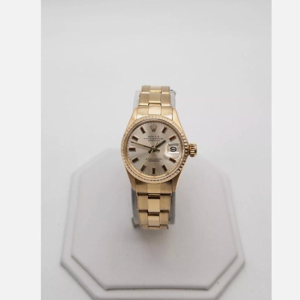 ROLEX 26mm 18k Yellow Gold Ladies PRESIDENT Watch SERVICED & PAPERS